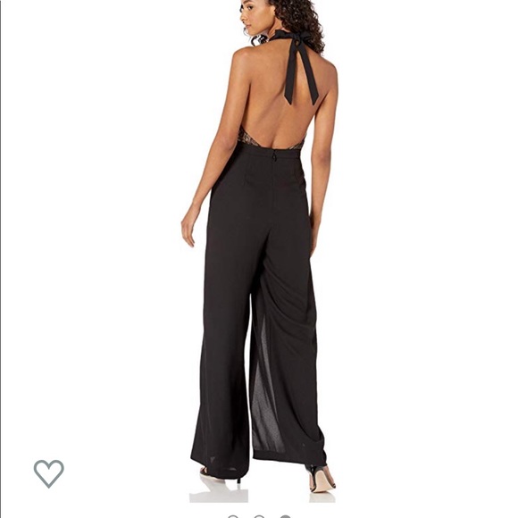 BCBGMAXAZRIA
Women's Faux Wrap Halter Jumpsuit - Picture 2 of 4